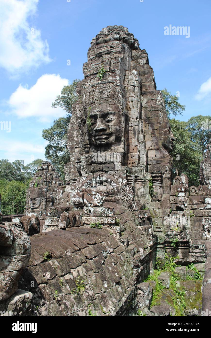 Details zum Bayon und Angkor Wat Tempel Kambodscha 2013 Stockfoto