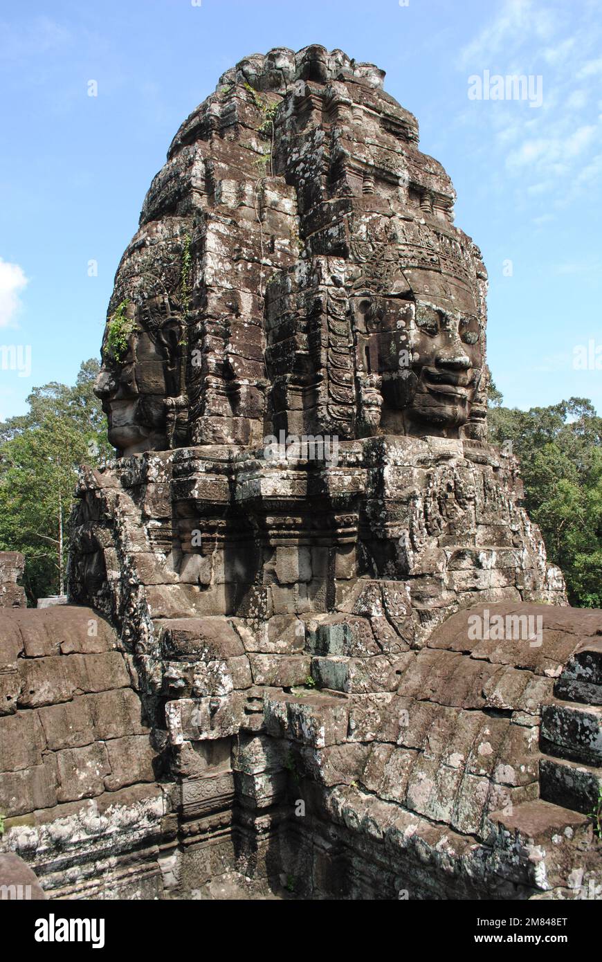 Details zum Bayon und Angkor Wat Tempel Kambodscha 2013 Stockfoto