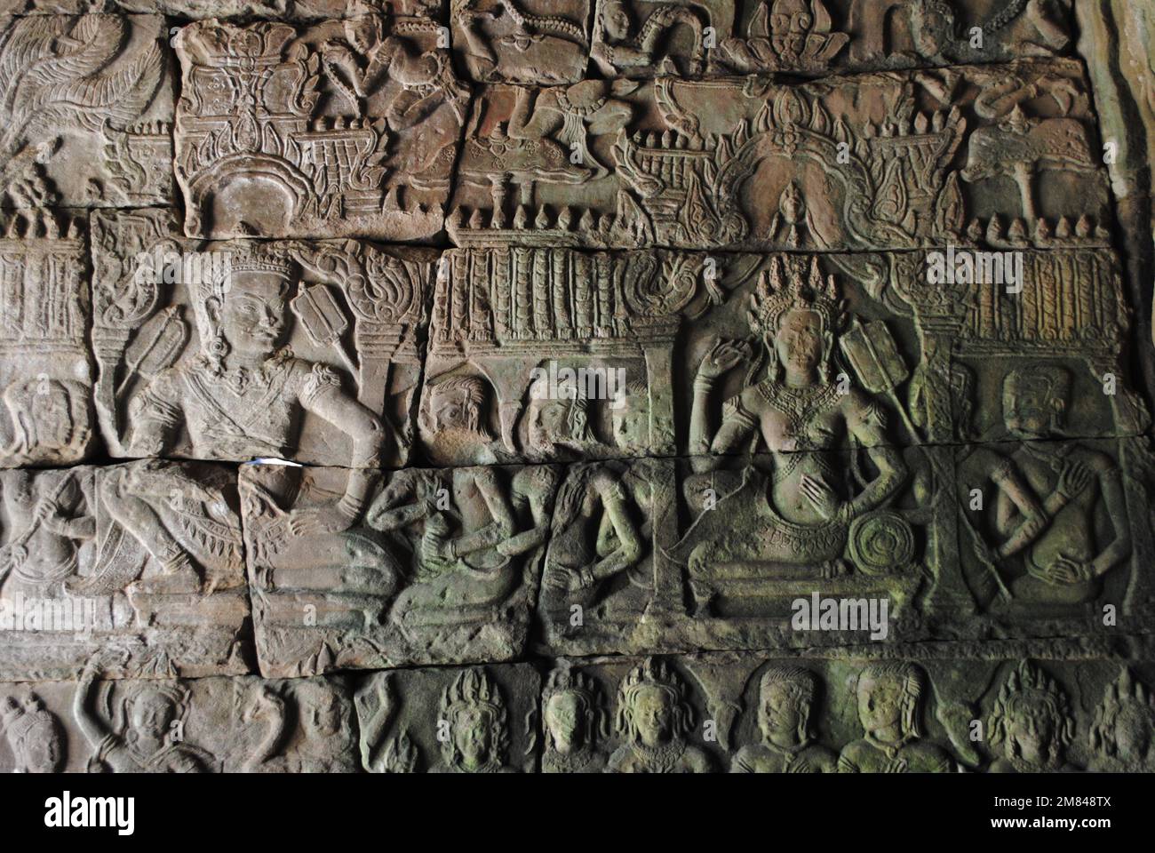 Details zum Angkor Wat Tempel Kambodscha 2013 Stockfoto