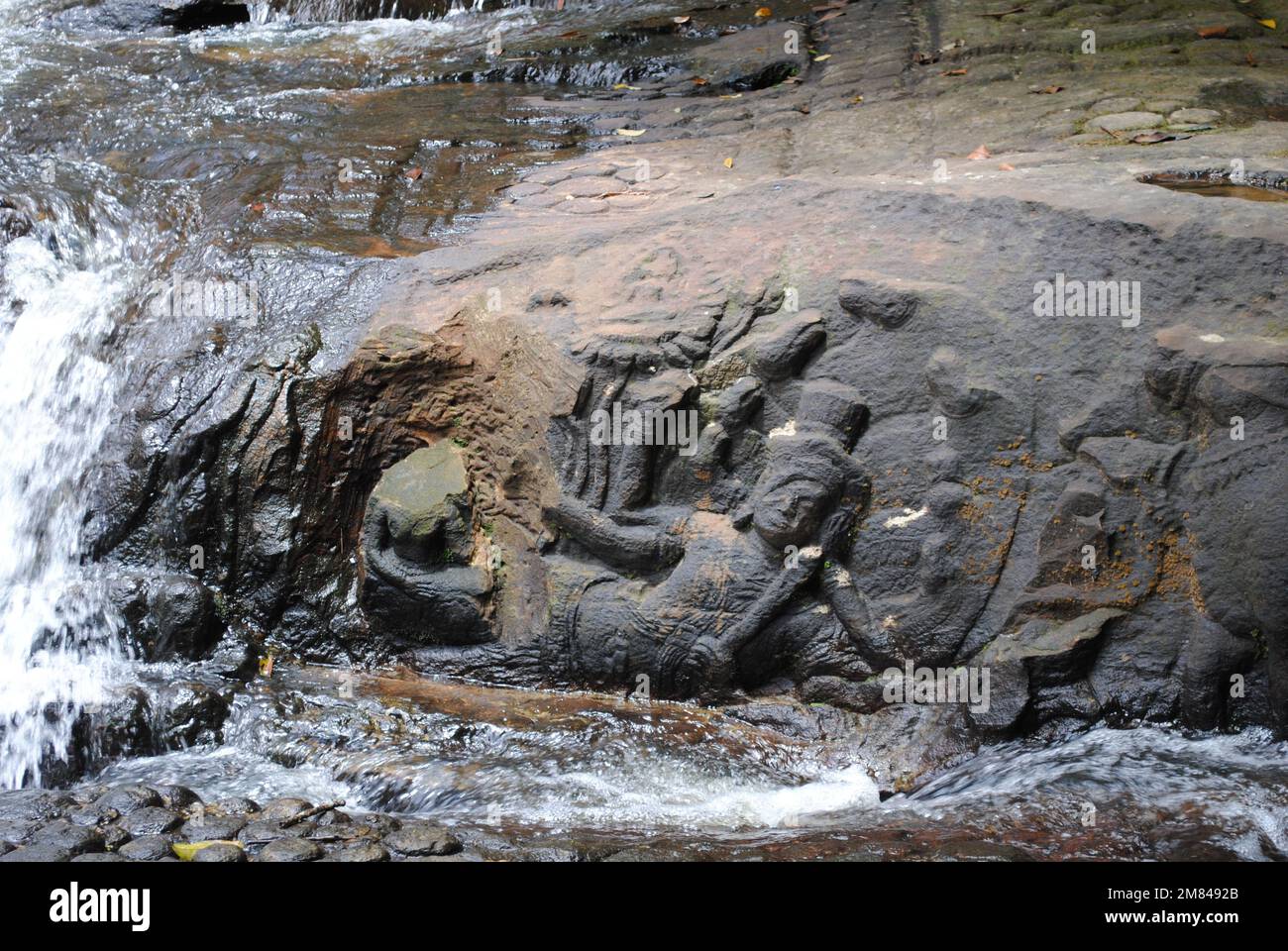 Details zum Angkor Wat Tempel Kambodscha 2013 Stockfoto