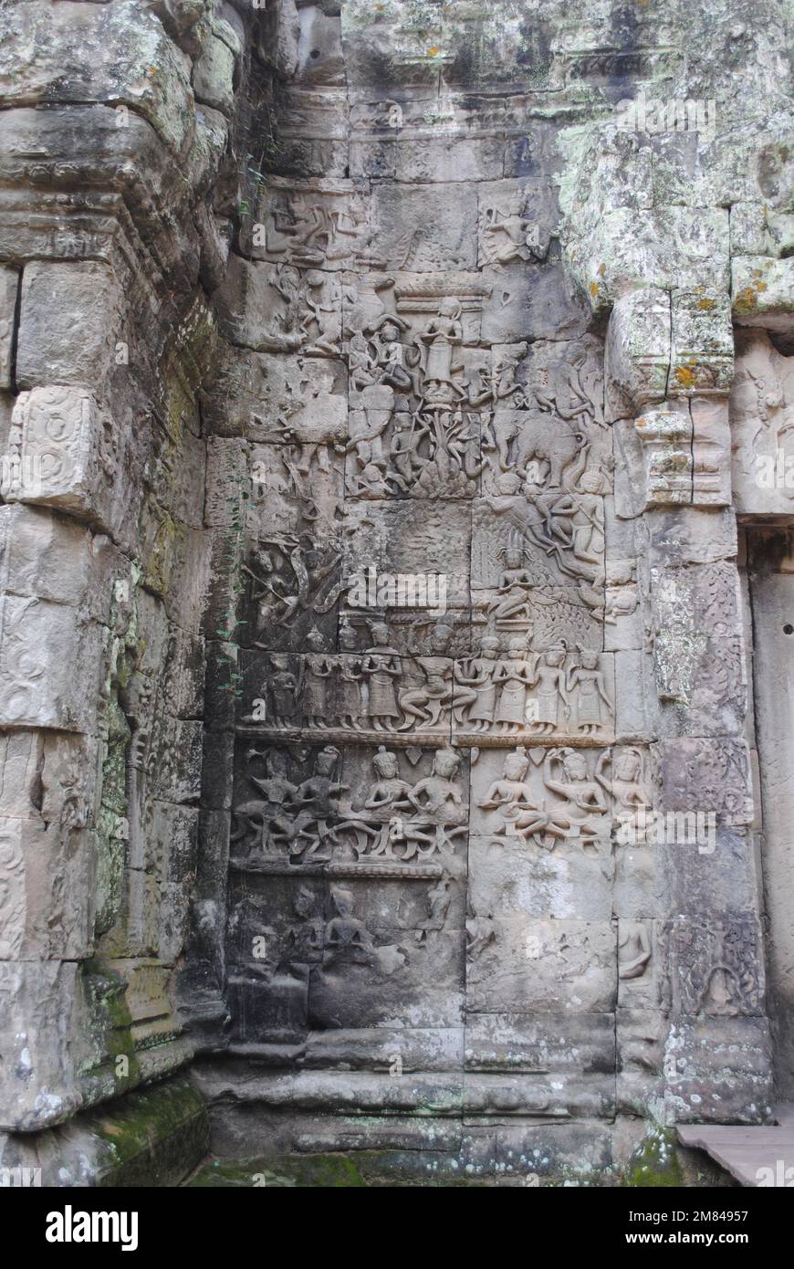 Details zum Angkor Wat Tempel Kambodscha 2013 Stockfoto