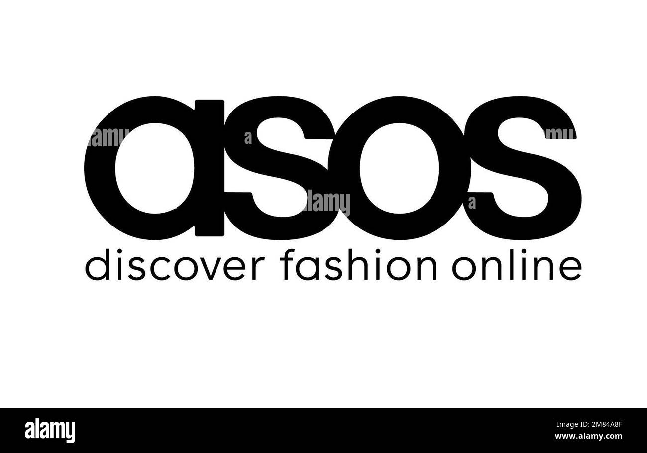 Unbefristetes Handout-Foto des Firmenlogos, ausgestellt von ASOS. Das Online-Modeunternehmen hat in seinem festlichen Quartal negative Umsätze festgestellt, da es einen Hit von Lieferunterbrechungen und sinkenden Verbraucherausgaben erlitten hat. Die Gruppe gab an, dass die Verkäufe in Großbritannien in den vier Monaten bis Dezember 31 um 8 % zurückgegangen seien, was im krassen Gegensatz zu Konkurrenten wie Next steht, die aufgrund von Streiks und Lieferunterbrechungen von Royal Mail davon profitiert haben, dass die Käufer über Weihnachten wieder in die Geschäfte zurückgekehrt sind. Ausgabedatum: Donnerstag, 12. Januar 2023. Stockfoto
