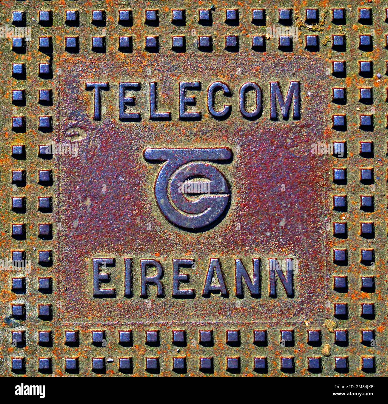 Telecom Eireann, Gusseisengitter, Dublin, Irland, Jetzt Eircom Stockfoto