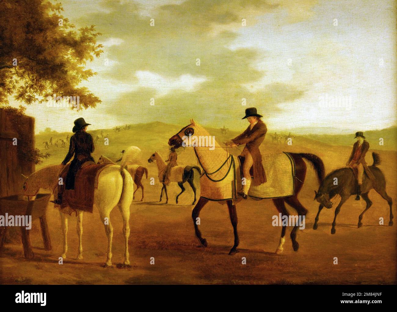 Das Karussell 1786 und 1789 von Jacques-Laurent Agasse ( Genf, 1767 - London, 1849 ) , Genf, 1767 - London, 1849 Stockfoto