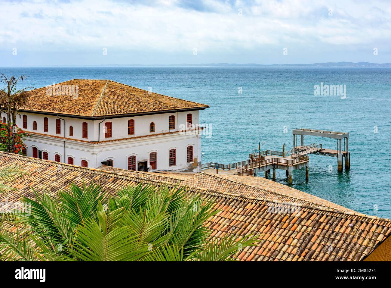 Berühmtes Solar do Unhao, berühmtes Museum für moderne Kunst in kolonialer Architektur in der Stadt Salvador, Bahia, Stockfoto