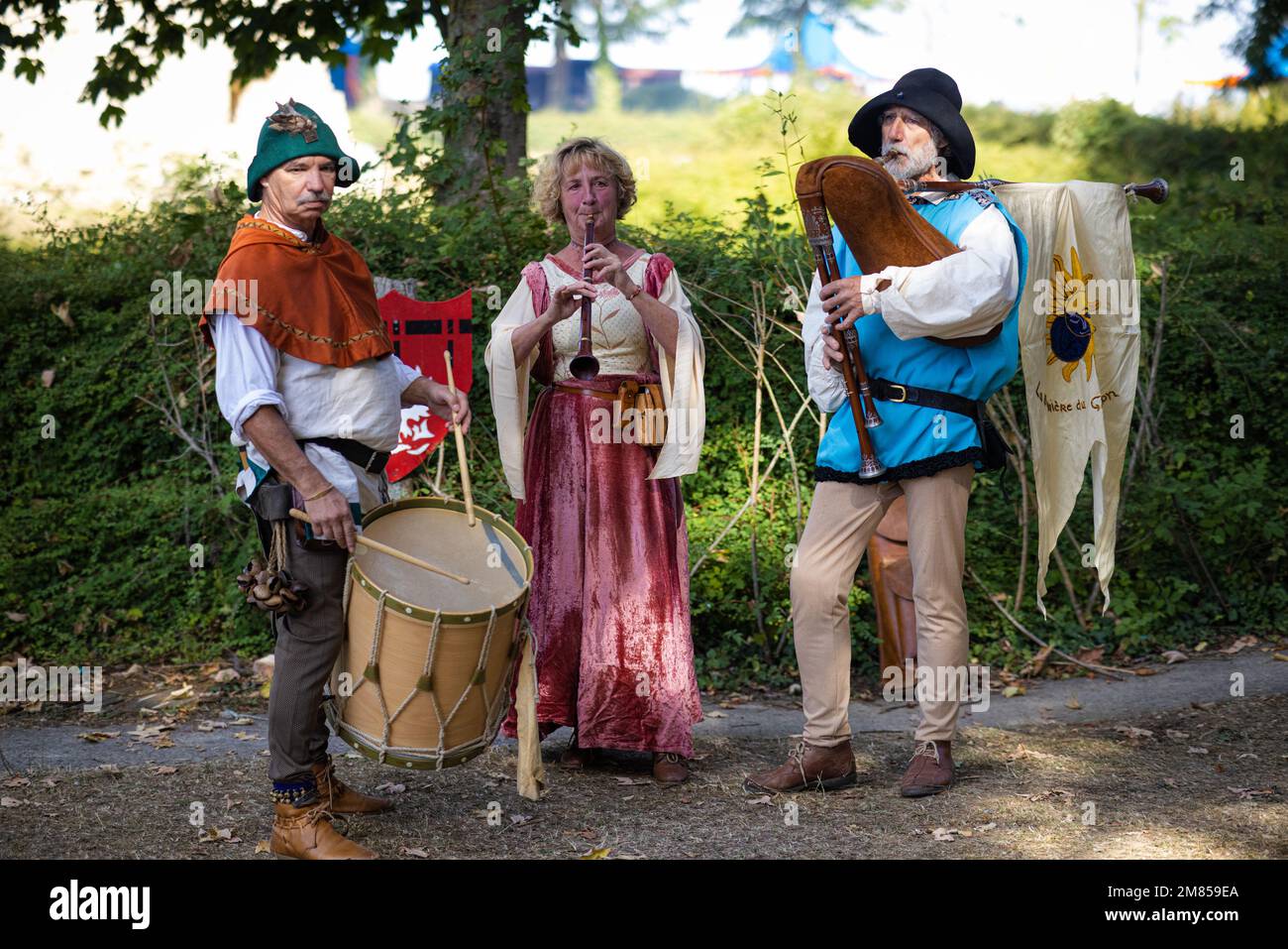 Folleville Mittelaltermesse, Frankreich Stockfoto