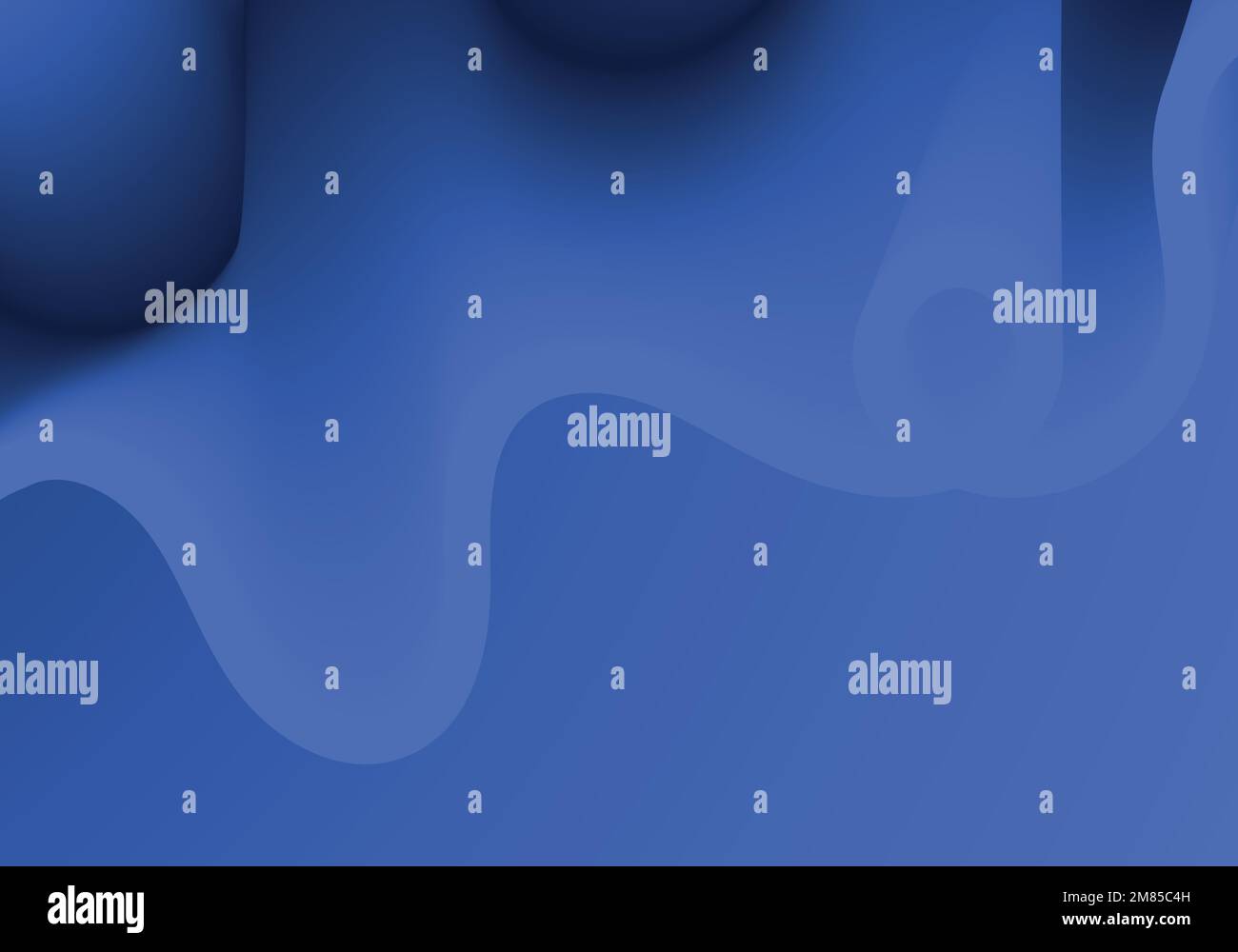 Blaue Flüssigkeitswelle. Geometrische Kompositionen in Duotone mit Gradienten-3D-Flussform. Vektor des Innovationsmodus Stock Vektor