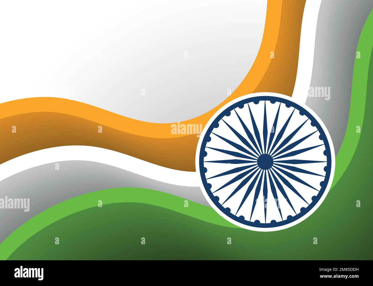 26. Januar, Happy Republic Day of India im vektorischen Hintergrund. Vektorhintergrundkonstruktion Stock Vektor