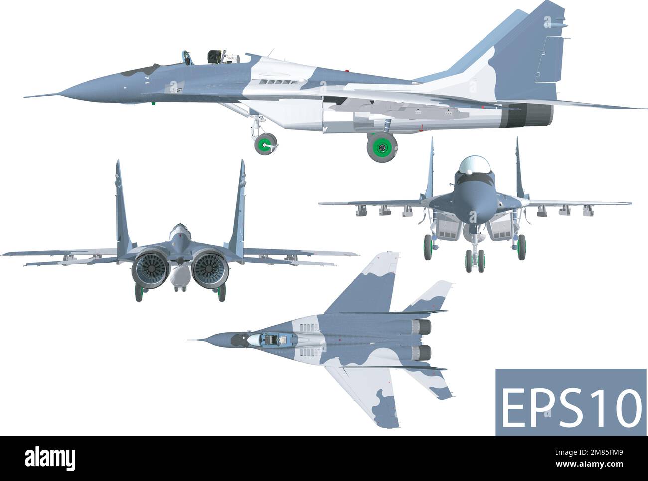 HANGOU Ilitärische Odellflugzeug 1:100 EF2000 Atta Produktbild-Vorschau 7