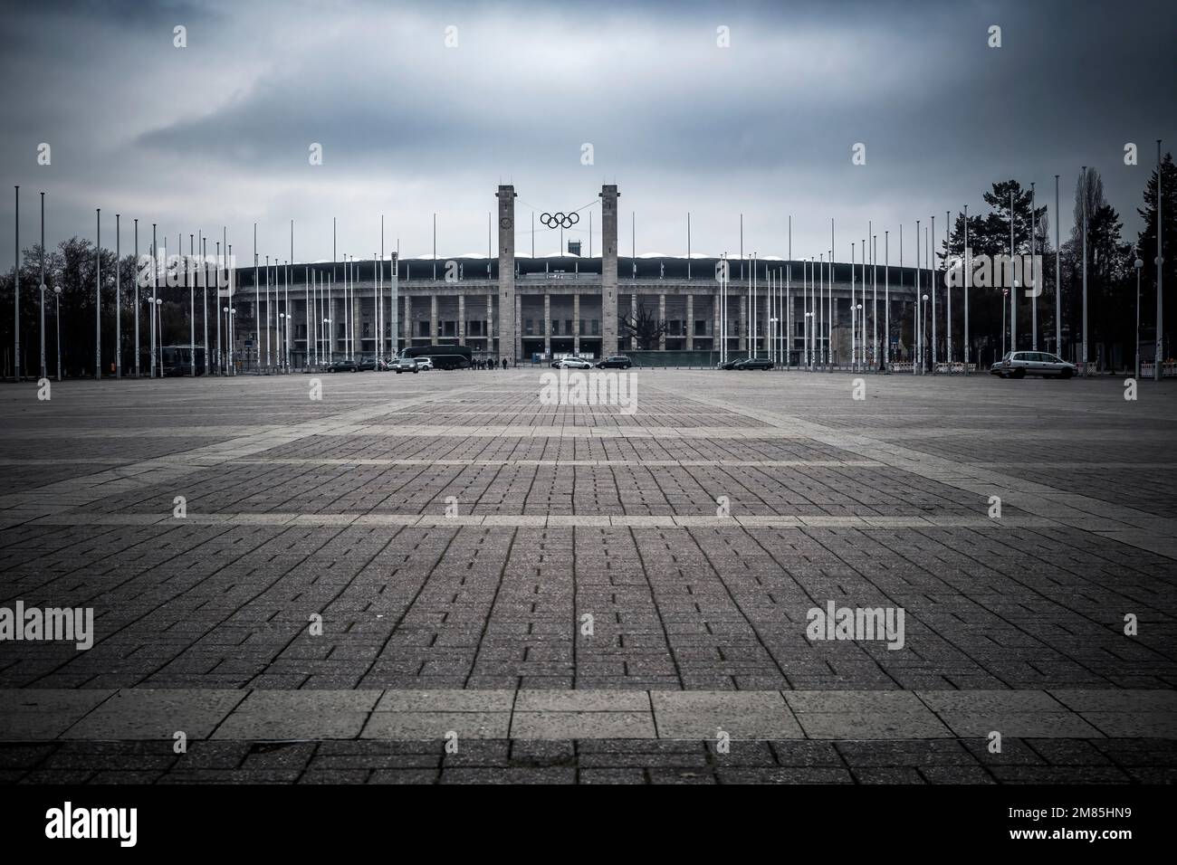 Berliner Olympiastadion in der deutschen Hauptstadt Stockfoto