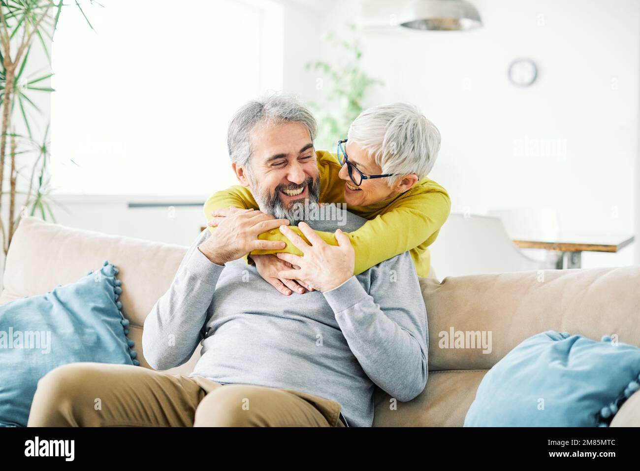 Ältere Paare glücklich Ältere lieben zusammen Stockfoto