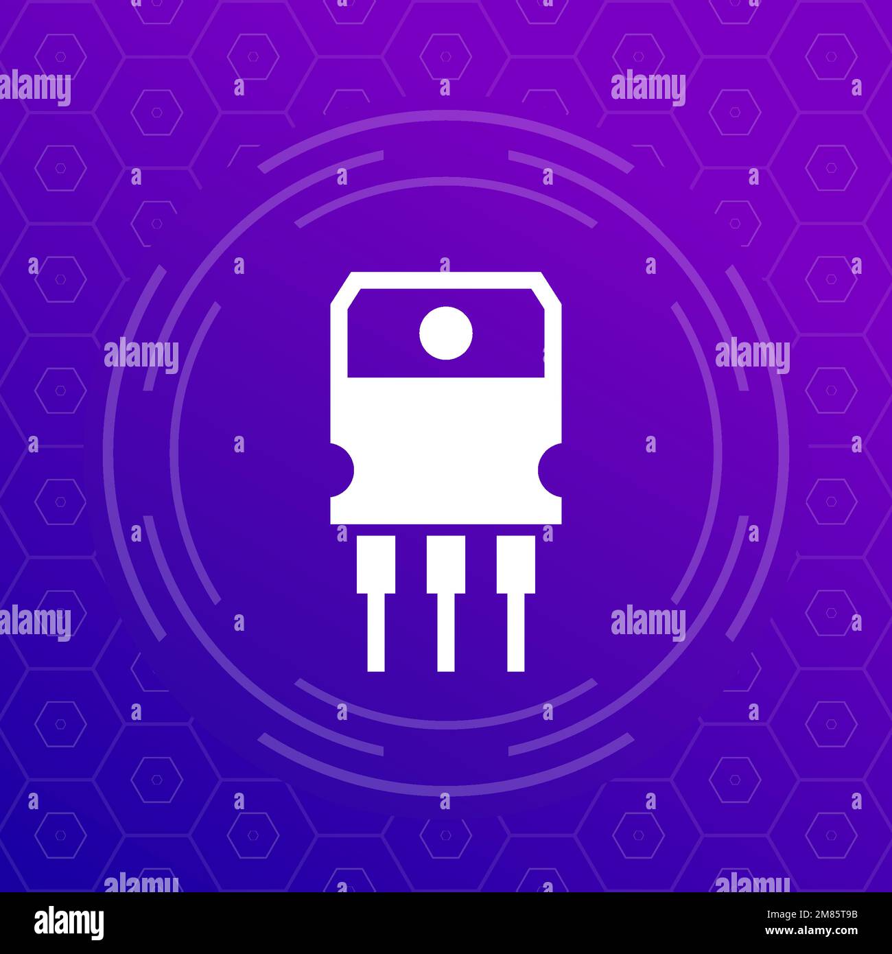 Transistorvektorsymbol für Web Stock Vektor Transistorvektorsymbol für Web Stock Vektor