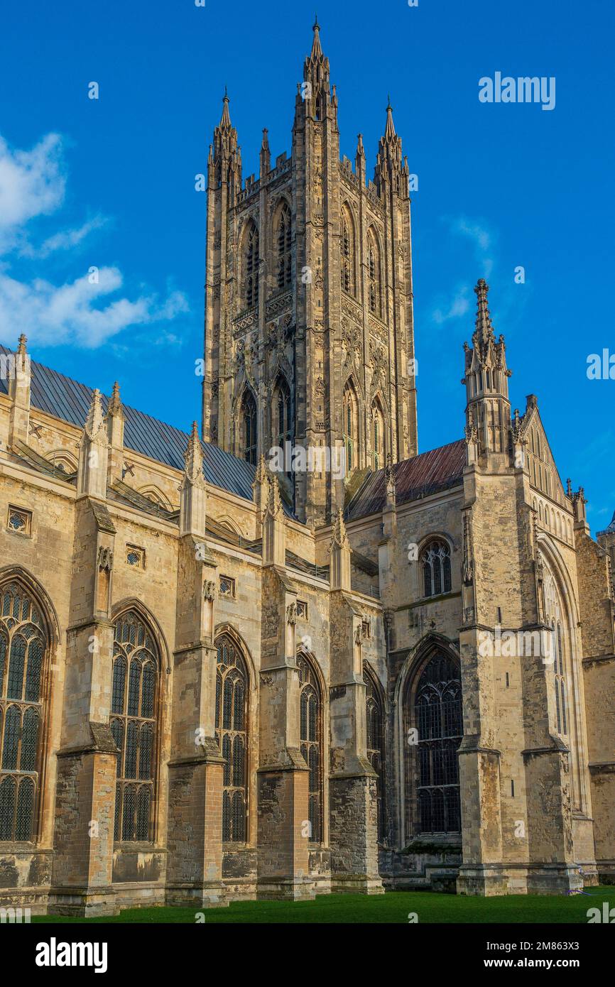 Kathedrale Von Canterbury, Bell Harry Tower, Canterbury, Kent, England Stockfoto