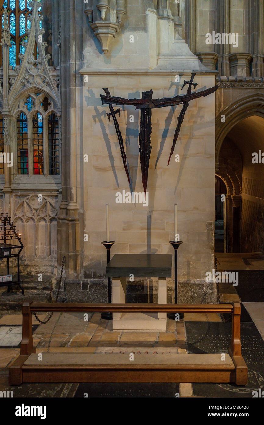 Erzbischof von Canterbury, Thomas Becket, Schrein, Kathedrale von Canterbury, Stockfoto