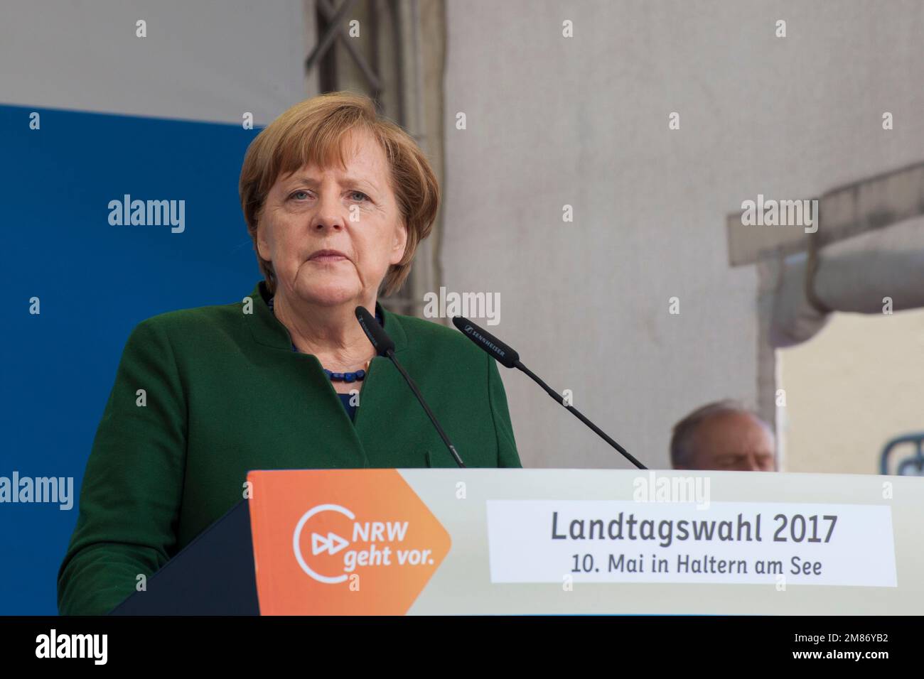 Angela Merkel war deutsche Politikerin und ehemalige Bundeskanzlerin. Stockfoto