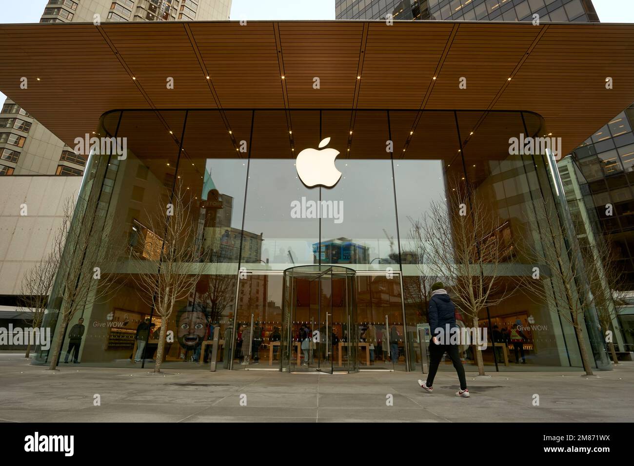 Der neue Apple Pacific Centre Store in der West Georgia Street im Stadtzentrum von Vancouver, British Columbia, Kanada Stockfoto