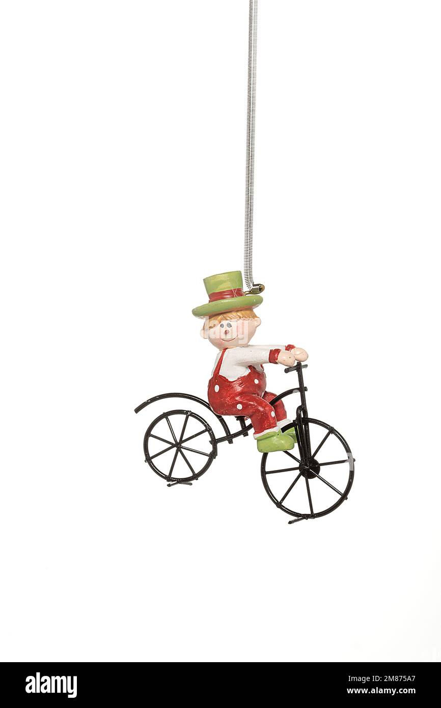 Schnürzeug zum Aufhängen mit verschiedenen Figuren. Geschenk zu Weihnachten, Ostern, Valentinstag, Feiertag, Winter, Sommer, Frühling, Geburtstag Stockfoto