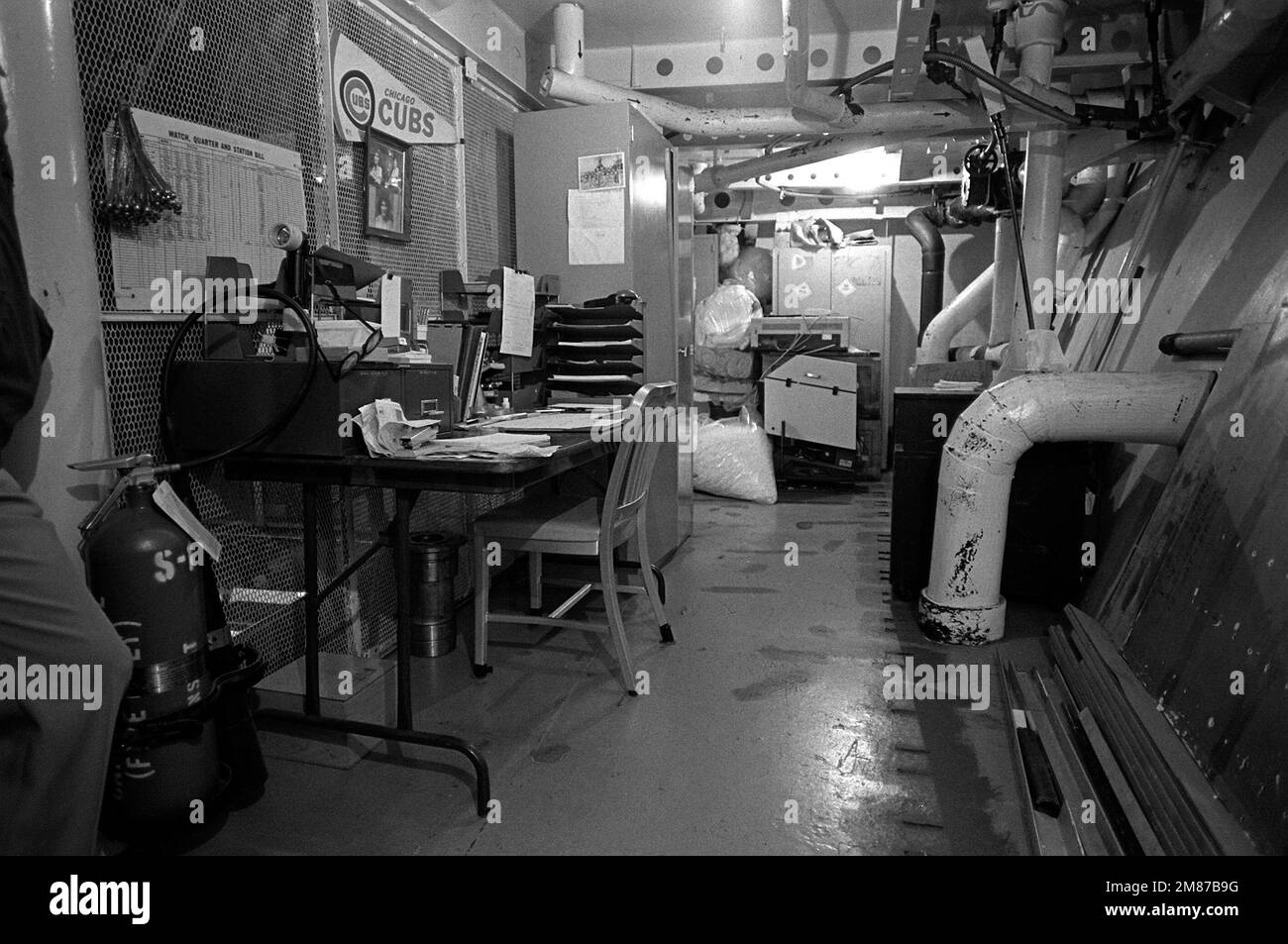 Die Abteilung S-1 auf dem Schlachtschiff USS IOWA (BB-61). Land: Unbekannt Stockfoto