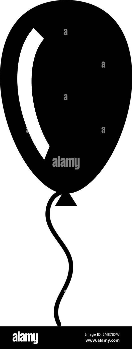 Schwarzes Stücklistensymbol. Dekorationssymbol. Partyschild Stock Vektor