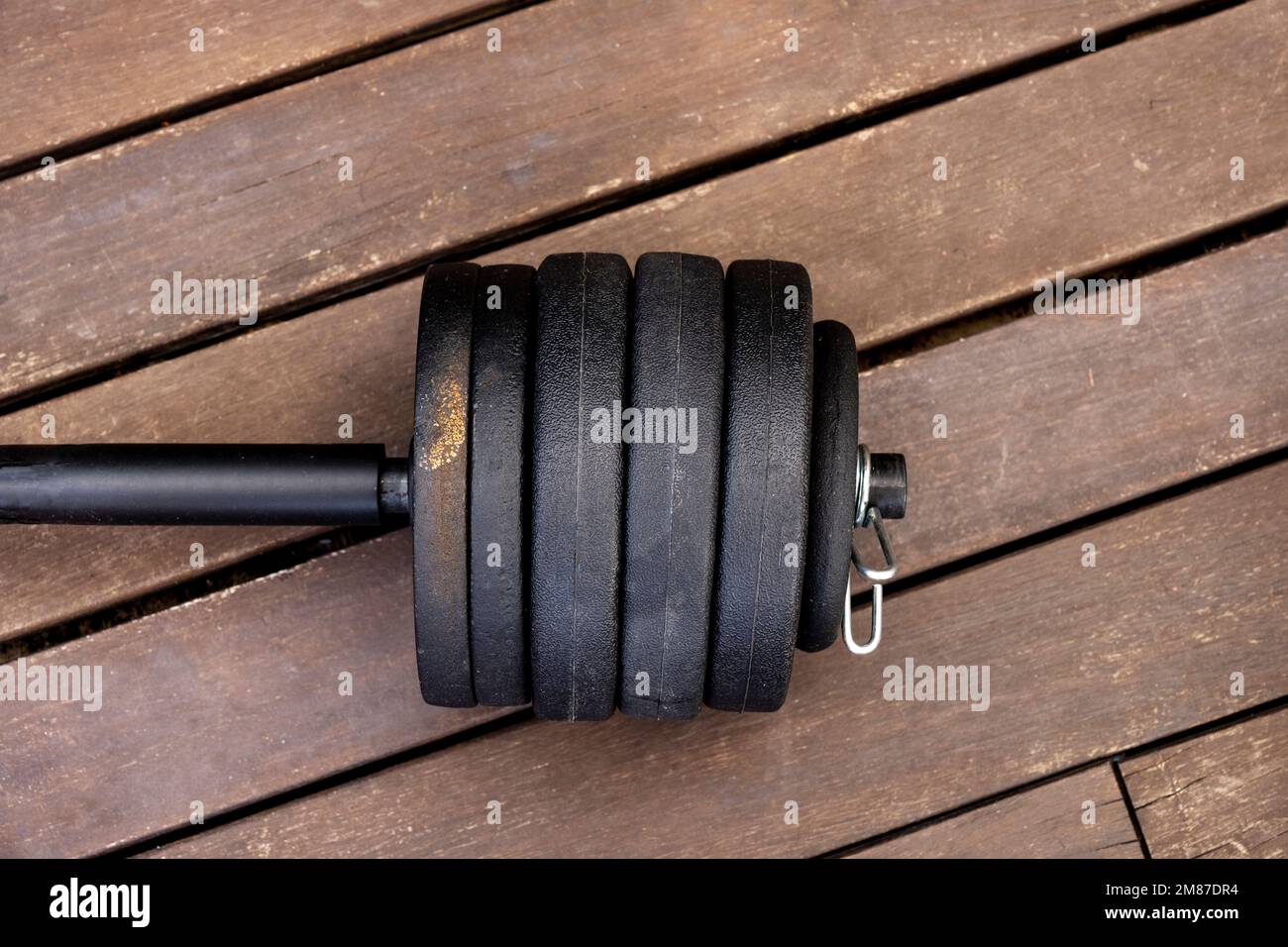 Ein Haufen Hantelgewichte aus einem Fitnessraum Stockfotografie - Alamy
