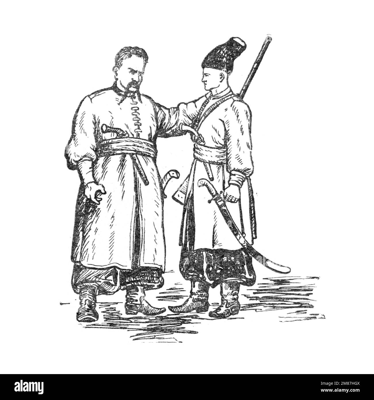 Illustration aus dem Buch Bohdan Khmelnytskyi, M. Starytskyi. UM 1647