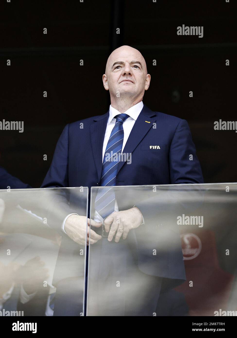 LUSAIL CITY - FIFA-Präsident Gianni Infantino beim FIFA-Weltmeisterschaftsspiel Katar 2022 Gruppe C zwischen Argentinien und Saudi-Arabi am 22. November 2022 im Lusail-Stadion in Lusail City, Katar. AP | niederländische Höhe | MAURICE AUS STEIN Stockfoto