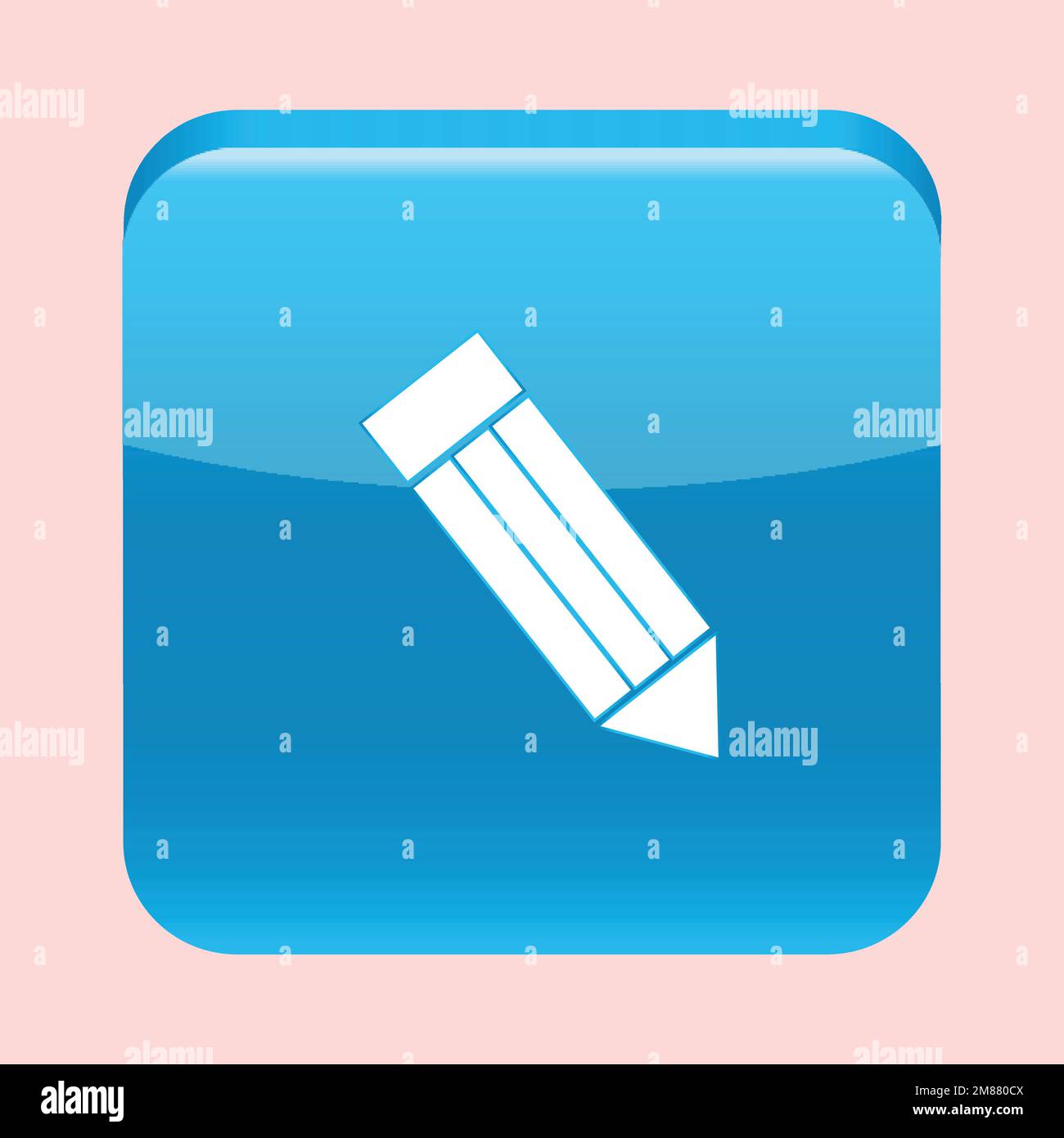 Farbenfrohes Zeichenstift-Symbol Vektor Adobe Illustrator-Bildmaterial Stock Vektor
