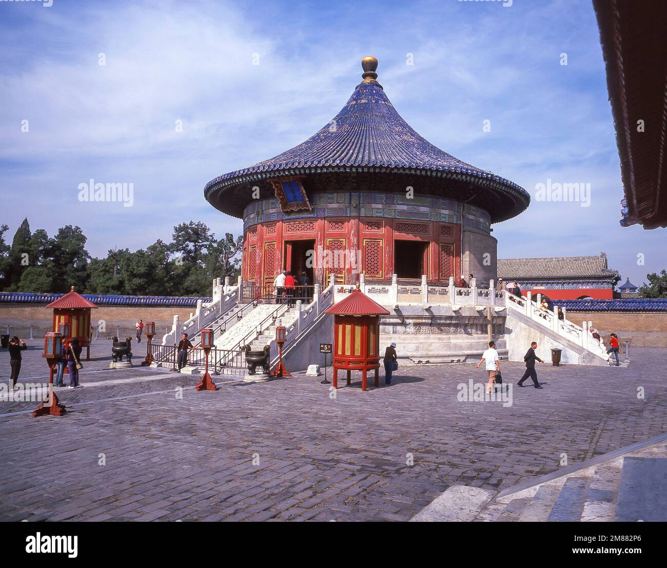 Kaisergruft des Himmels, Himmelstempel, Dongcheng, Peking, Peking und Nordosten, Die Volksrepublik China Stockfoto