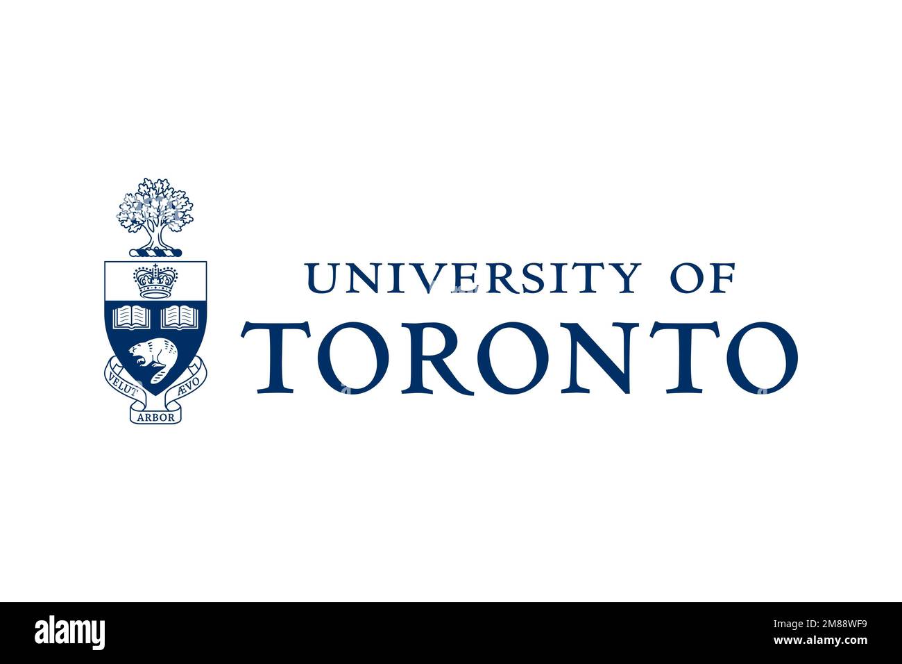 University of Toronto, Logo, weißer Hintergrund Stockfoto