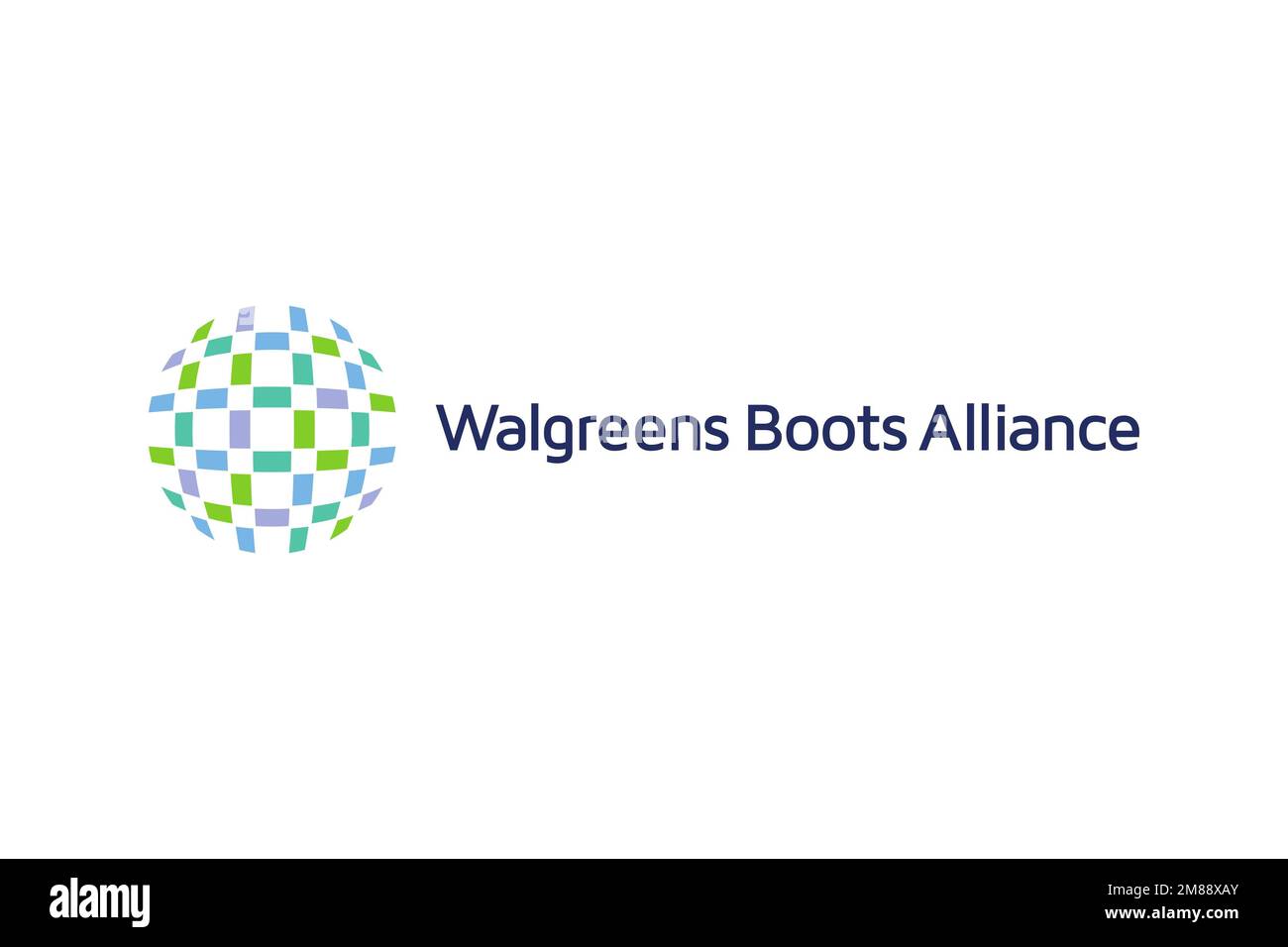 Walgreens Boots Alliance, Logo, Weißer Hintergrund Stockfoto