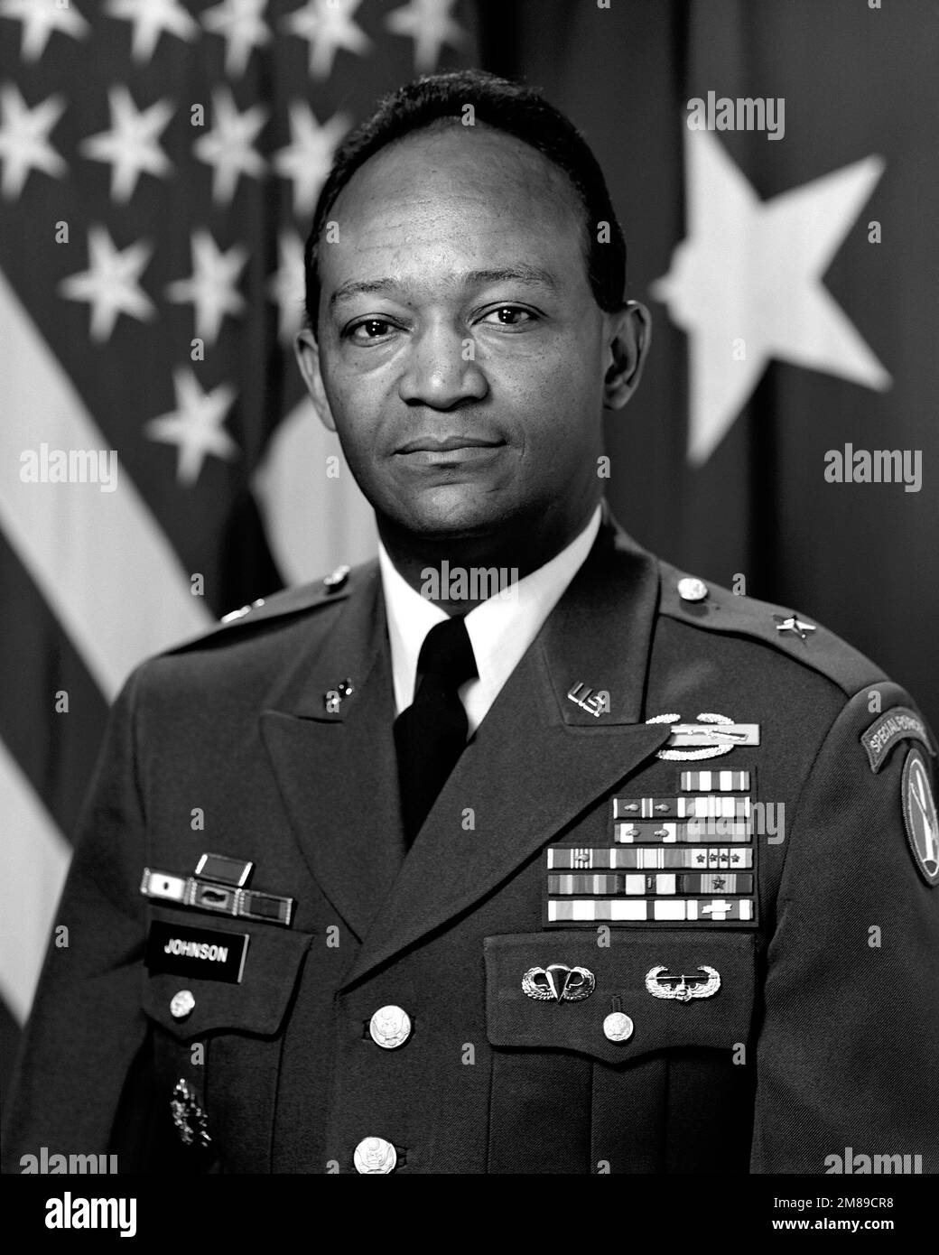 Brigadegeneral Julius F. Johnson, USA (nicht abgedeckt). Land: Unbekannt Stockfoto