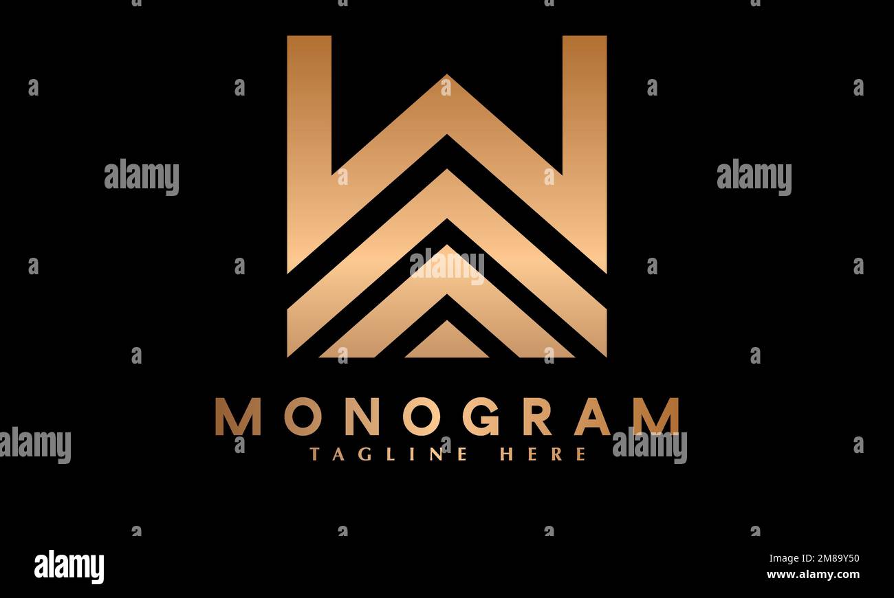 Vorlage für das abstrakte Monogramm-Vektor-Logo mit Buchstaben und modernem Buchstaben Stock Vektor