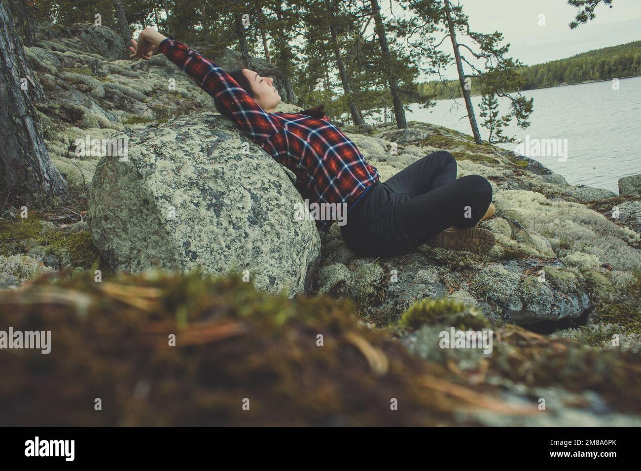 Entspannen Sie sich bei Naturfotografie Stockfoto