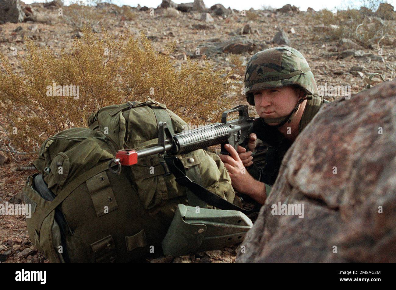 DA-SC-90-00053. Basis: Fort Irwin Bundesstaat: Kalifornien (CA) Land: Vereinigte Staaten von Amerika (USA) Stockfoto