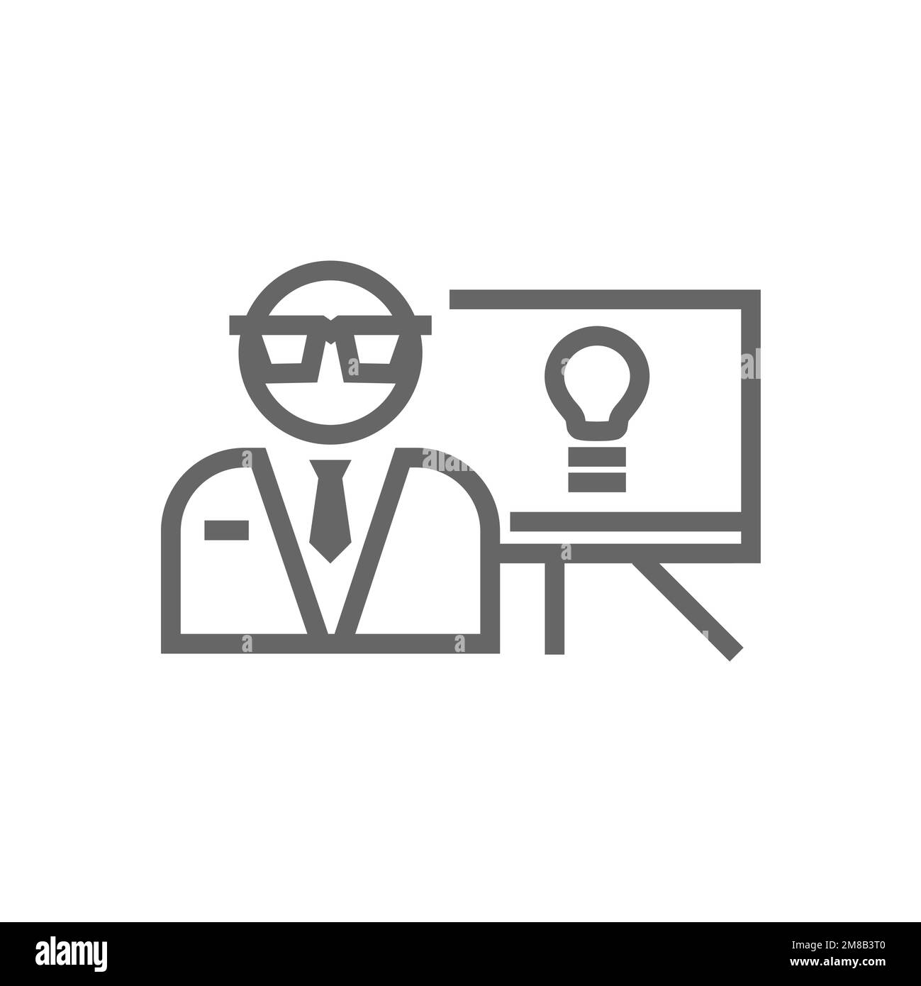 Ideensymbol, kreatives grafisches Ressourcenmodell, Vektordarstellung. Stock Vektor