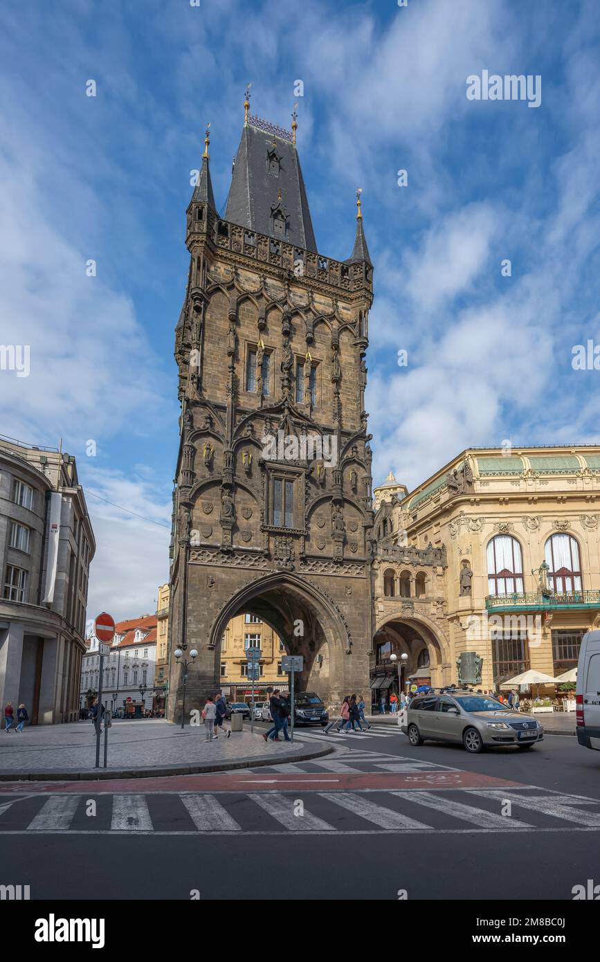 Pulverturm - Prag, Tschechische Republik Stockfoto