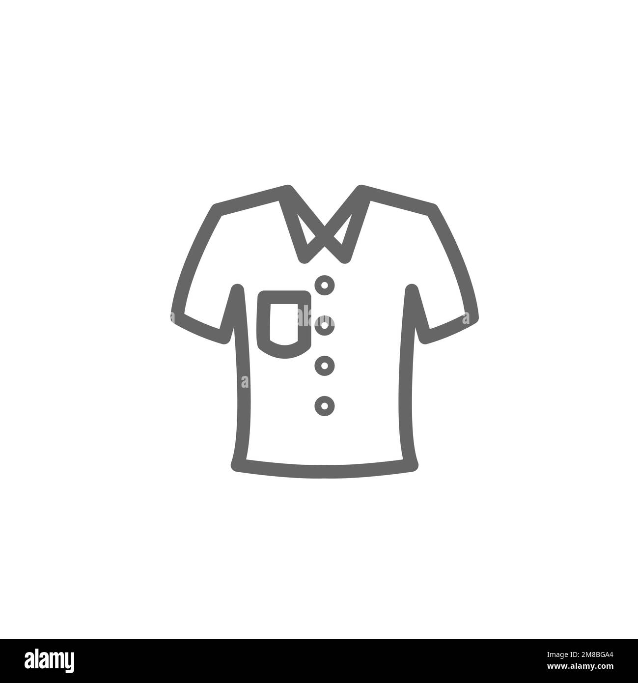 Button-T-Shirt-Symbol. Vorlage für Grafikressourcen, Vektordarstellung. Stock Vektor