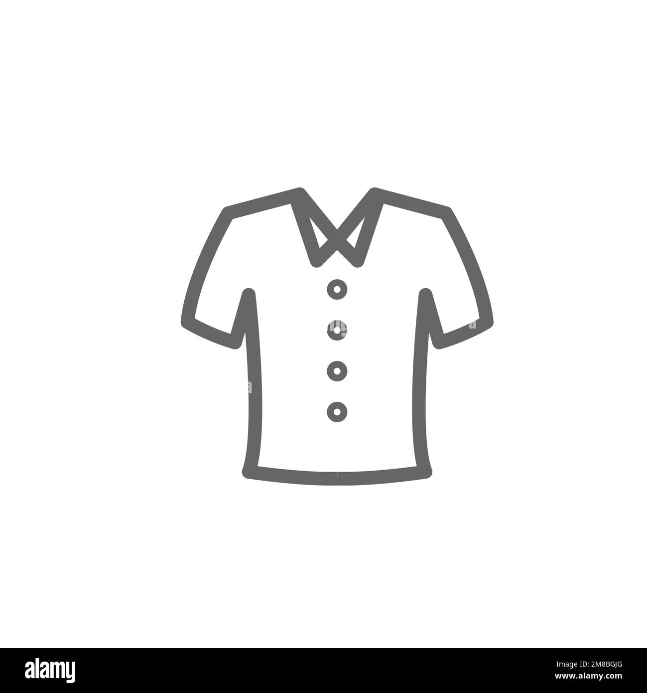 Button-T-Shirt-Symbol. Vorlage für Grafikressourcen, Vektordarstellung. Stock Vektor