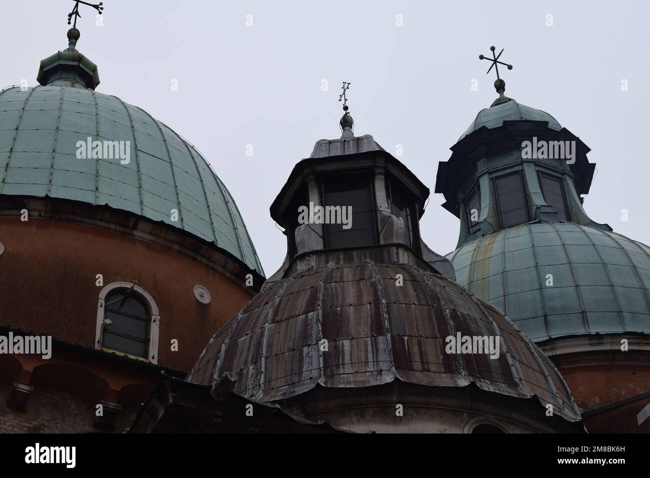 Kuppeln der Kathedrale in Treviso, Italien Stockfoto