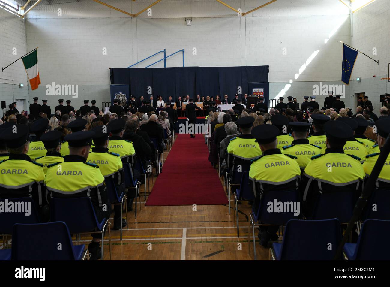 Templemore, Tipperary, Irland, 13. Januar 2023. Gardaí Absolventen bereiten sich auf ihre Zeremonie am Templemore Garda College vor, an der Minister Simon Harris und Garda-Kommissarin Drew Harris teilnehmen. Kredit: Athlone Photography/Alamy Live News Stockfoto