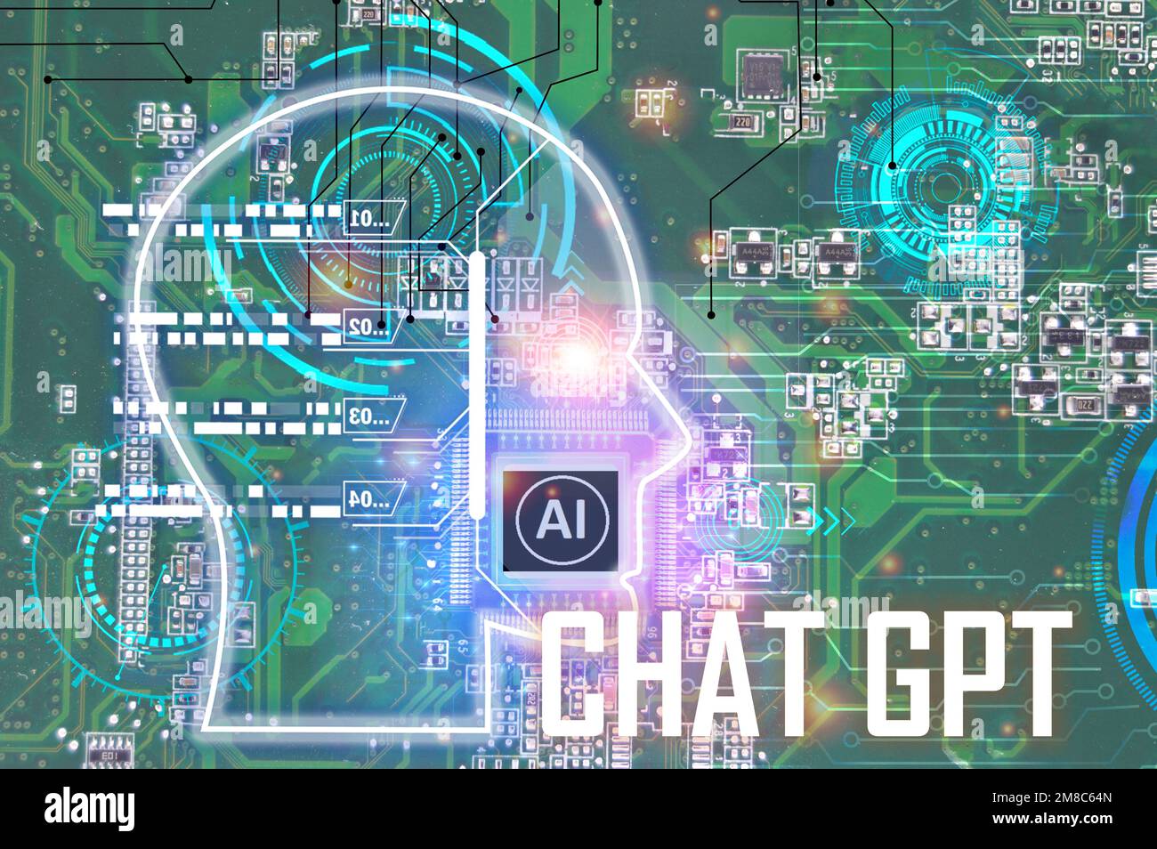 Konzeptionell ist ChatGPT ein KI-Chatbot oder künstliche Intelligenz, der auf natürliche Weise über Nachrichten mit Menschen kommunizieren kann. Stockfoto