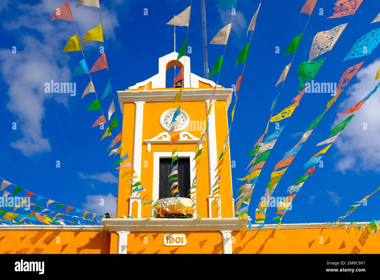 Schöne Stadt Espita, Yucatan, Mexiko Stockfoto