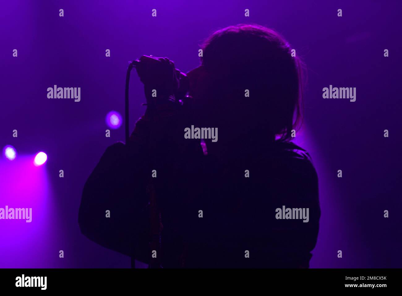 Julian Casablancas in einem Konzert im Hammerstein Ballroom in New York Stockfoto