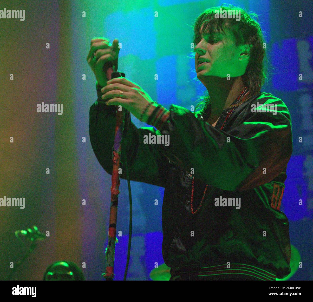 Julian Casablancas in einem Konzert im Hammerstein Ballroom in New York Stockfoto