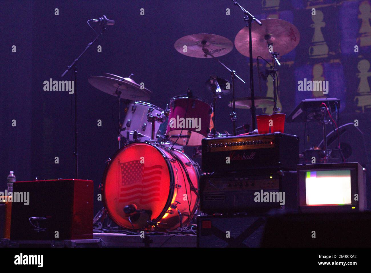 Julian Casablancas in einem Konzert im Hammerstein Ballroom in New York Stockfoto