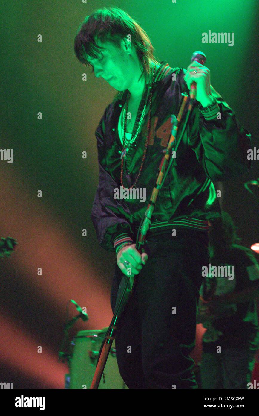 Julian Casablancas in einem Konzert im Hammerstein Ballroom in New York Stockfoto