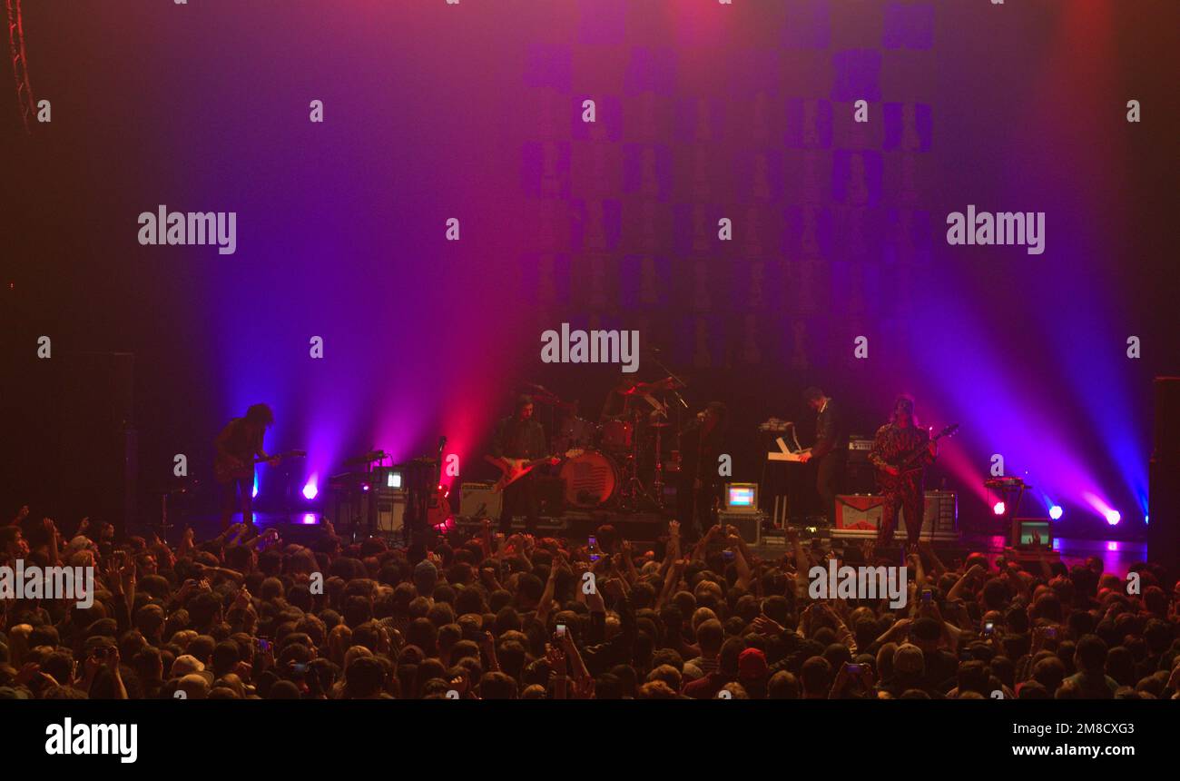 Julian Casablancas in einem Konzert im Hammerstein Ballroom in New York Stockfoto