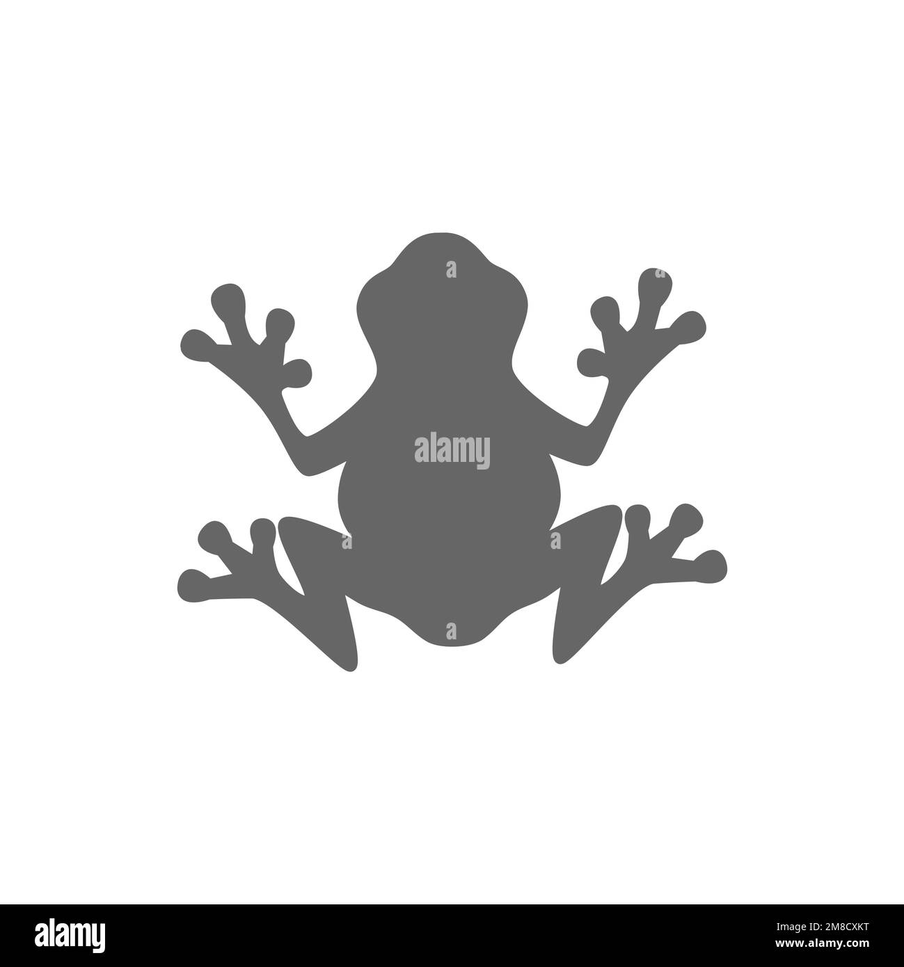 Froschsymbol, gängige Grafikressourcen, Vektordarstellung. Stock Vektor