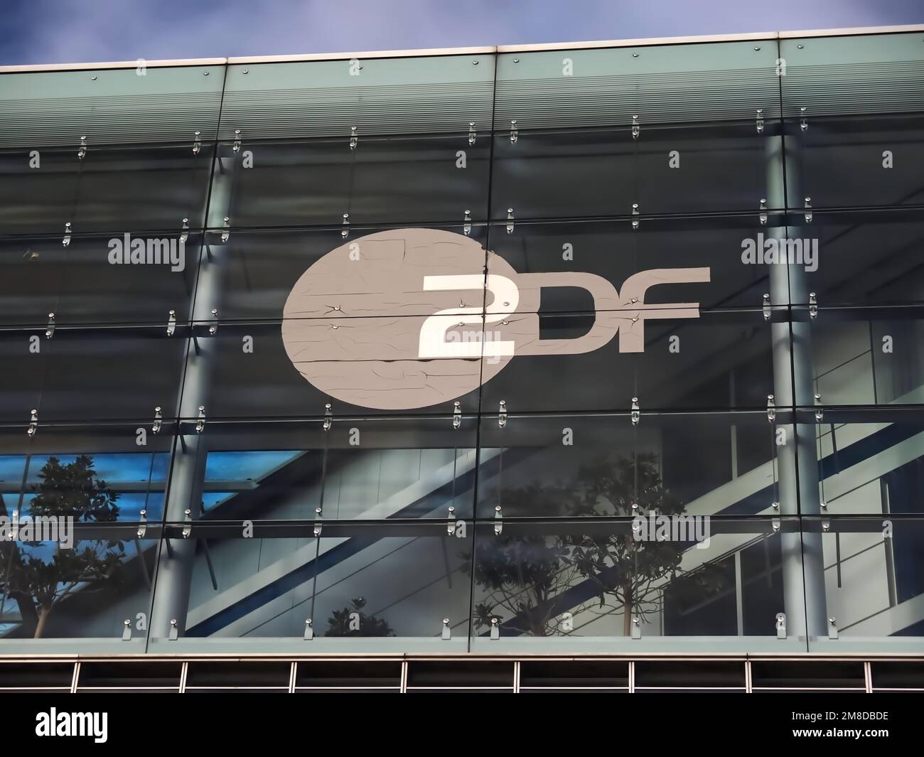 Bau des deutschen Fernsehsenders ZDF in Hamburg in Deutschland Stockfoto