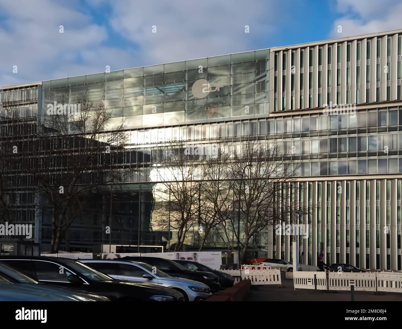 Bau des deutschen Fernsehsenders ZDF in Hamburg in Deutschland Stockfoto